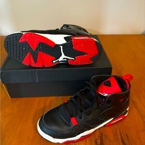 Jordan Flight Club 91 Black university red white (grade school)